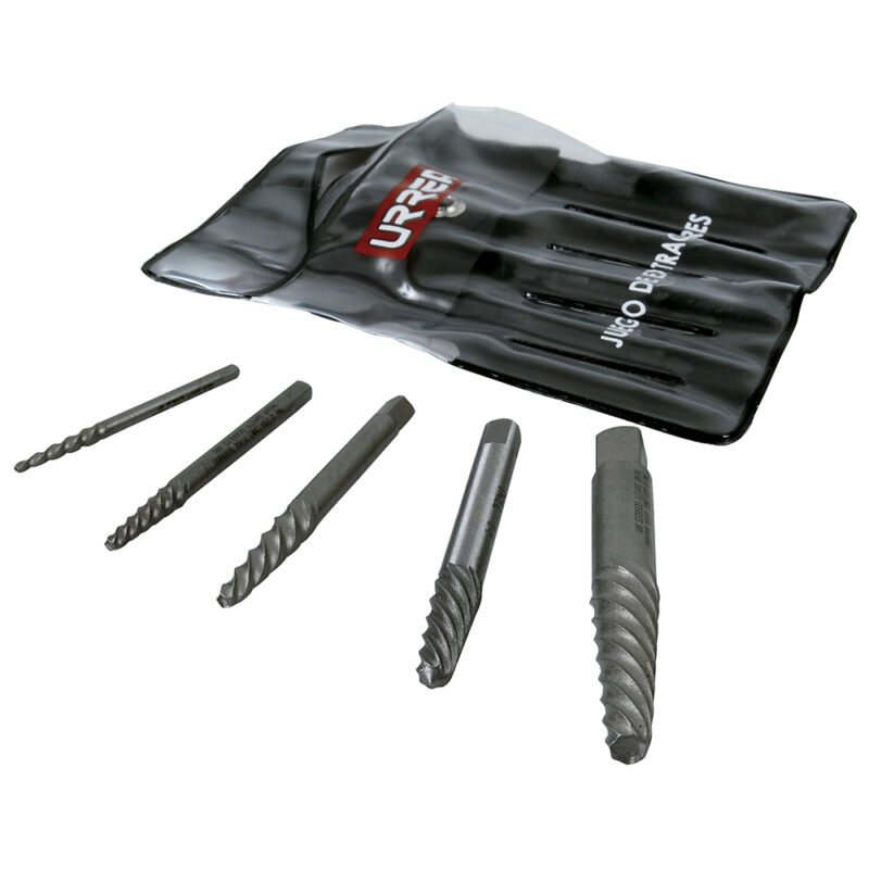 Juego de extractor «cola de cochino» para tornillos, 5 piezas Urrea